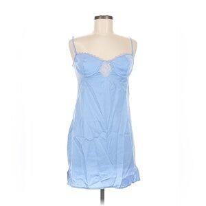 Emory park baby blue lace satin dress | Sabrina carpenter vibes, slip dress